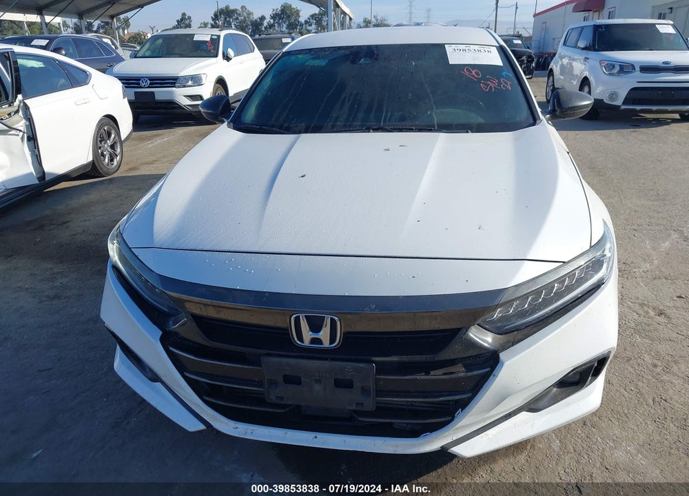 2021 HONDA ACCORD SPORT VIN: 1HGCV1F33MA053881