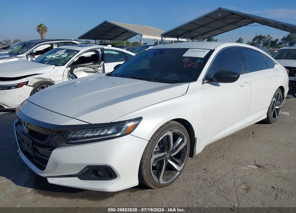 2021 HONDA ACCORD SPORT VIN: 1HGCV1F33MA053881