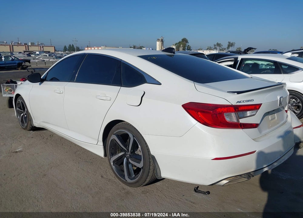 2021 HONDA ACCORD SPORT VIN: 1HGCV1F33MA053881