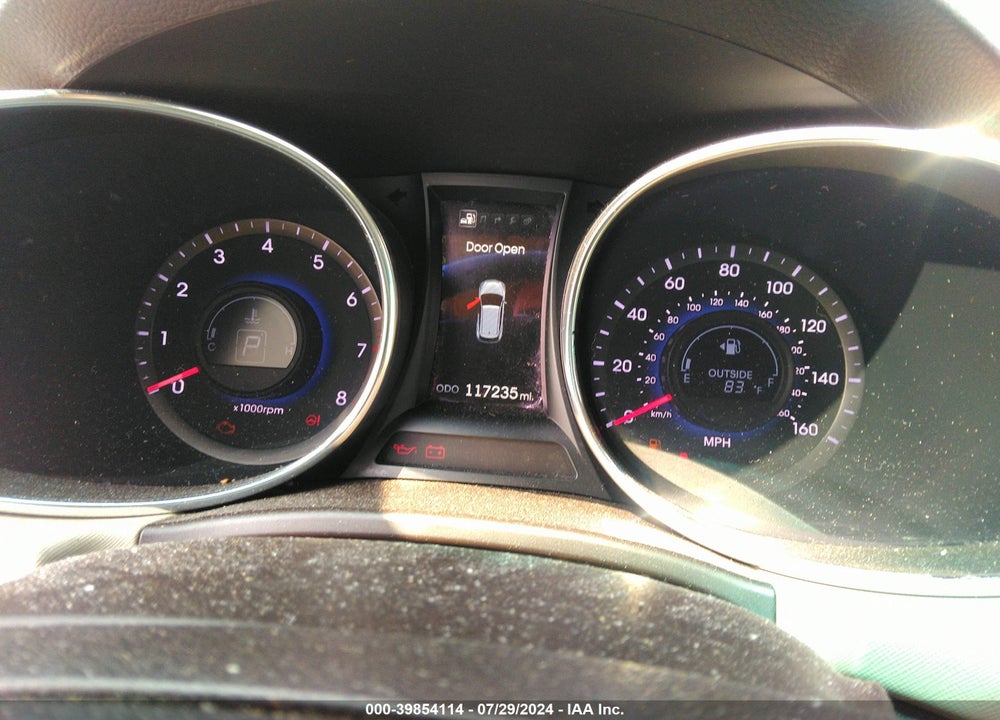 2014 HYUNDAI SANTA FE GLS VIN: KM8SRDHF7EU086224