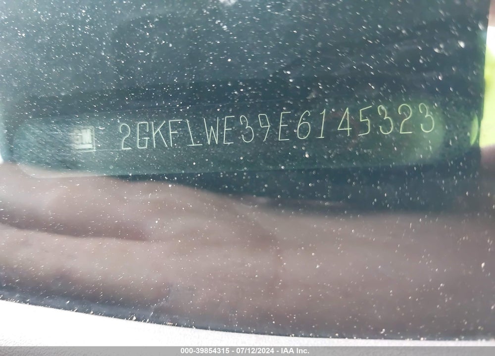 2014 GMC TERRAIN SLE-2 VIN: 2GKFLWE39E6145323