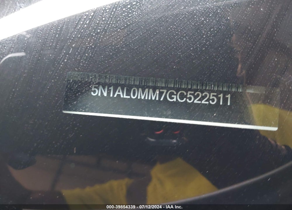 2016 INFINITI QX60 VIN: 5N1AL0MM7GC522511