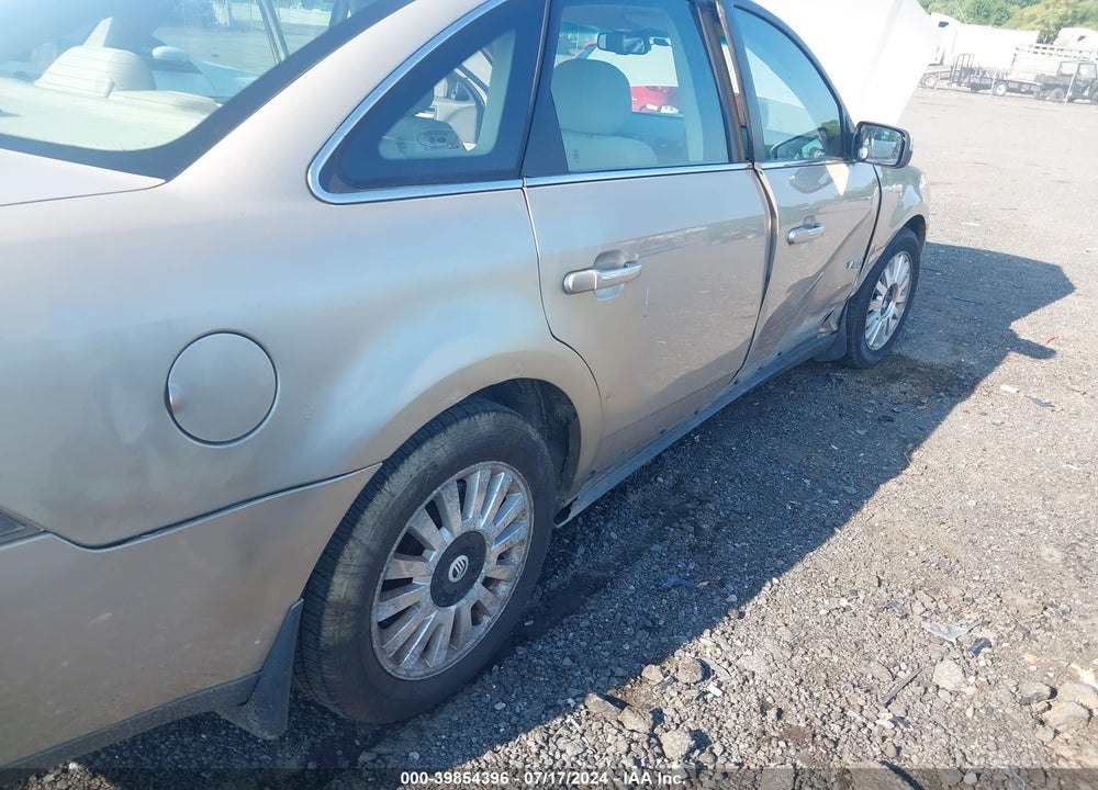 2008 MERCURY SABLE VIN: 1MEHM40W98G610578