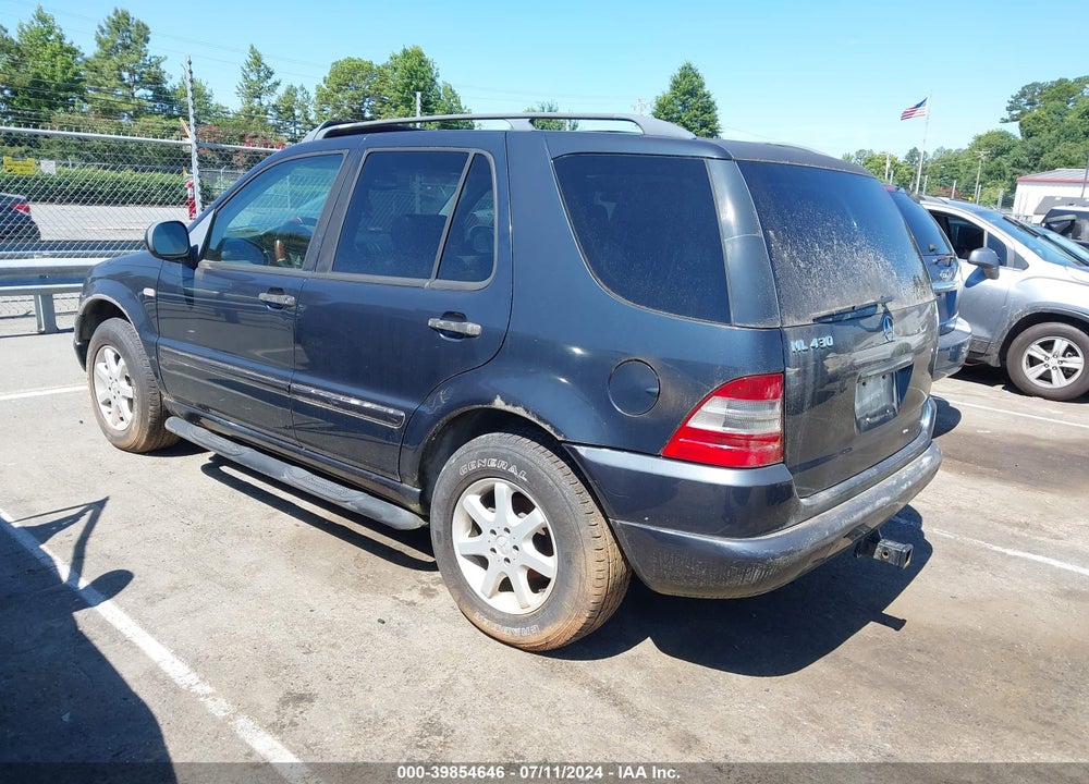 1999 MERCEDES-BENZ ML 430 VIN: 4JGAB72E4XA088387