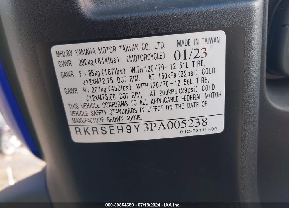 2023 YAMAHA YW125 VIN: RKRSEH9Y3PA005238