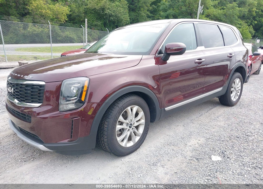 2022 KIA TELLURIDE LX VIN: 5XYP2DHC9NG315069