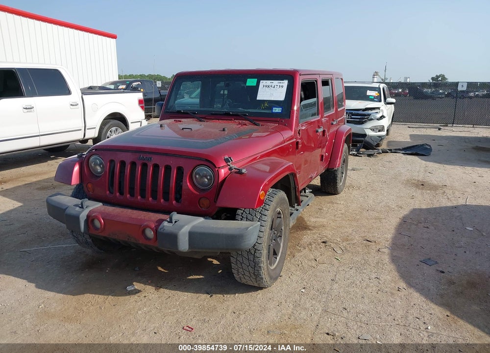 2012 JEEP WRANGLER UNLIMITED SAHARA VIN: 1C4BJWEG8CL256615