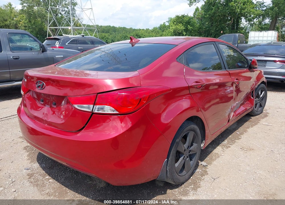 2013 HYUNDAI ELANTRA GLS VIN: KMHDH4AE4DU490156