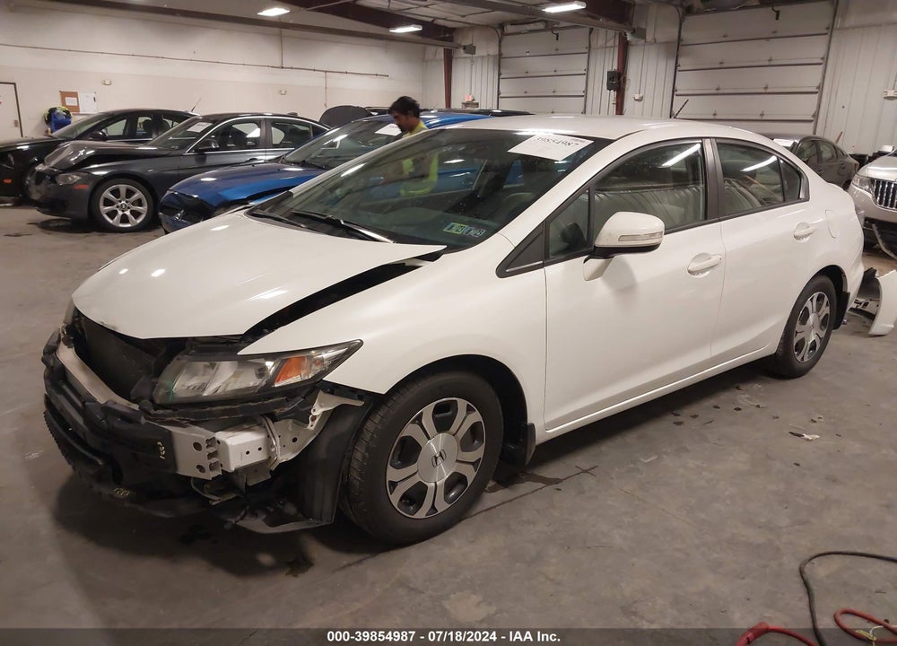 2013 HONDA CIVIC HYBRID VIN: 19XFB4F22DE003516