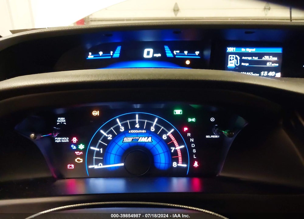 2013 HONDA CIVIC HYBRID VIN: 19XFB4F22DE003516