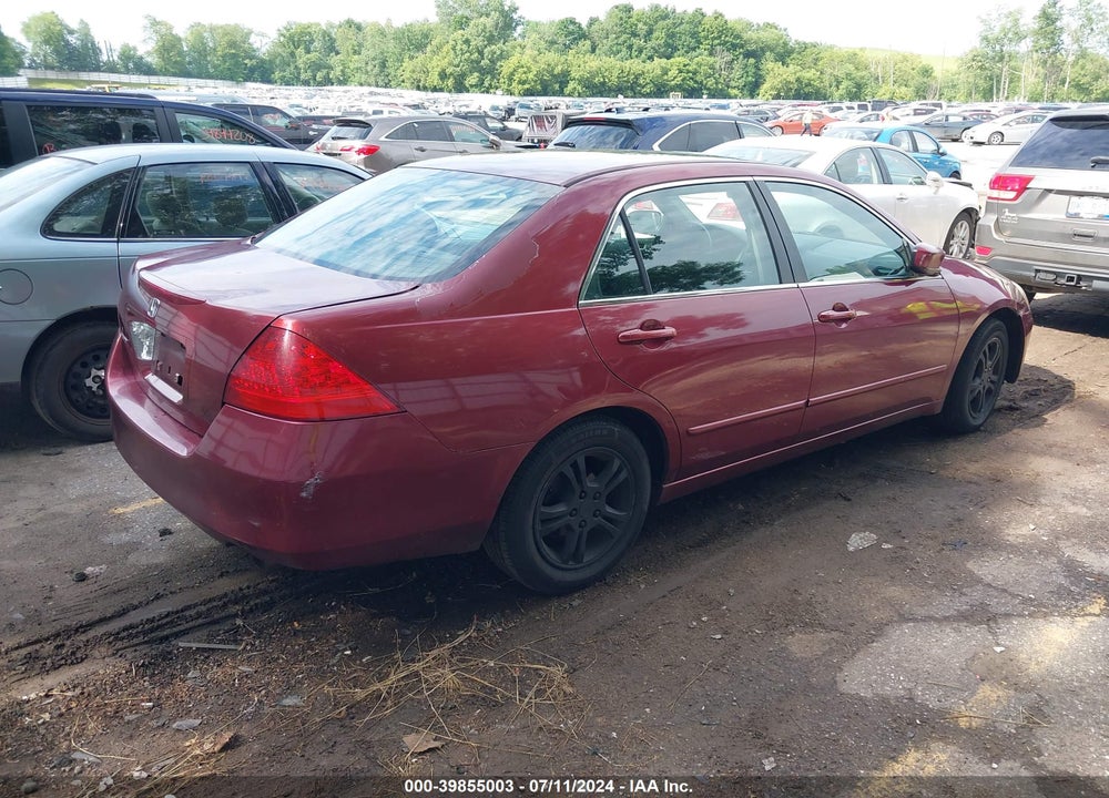2006 HONDA ACCORD 2.4 SE VIN: 1HGCM563X6A127794