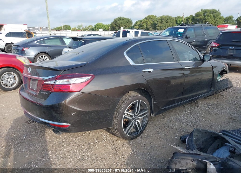 2016 HONDA ACCORD SPORT VIN: 1HGCR2F63GA201424