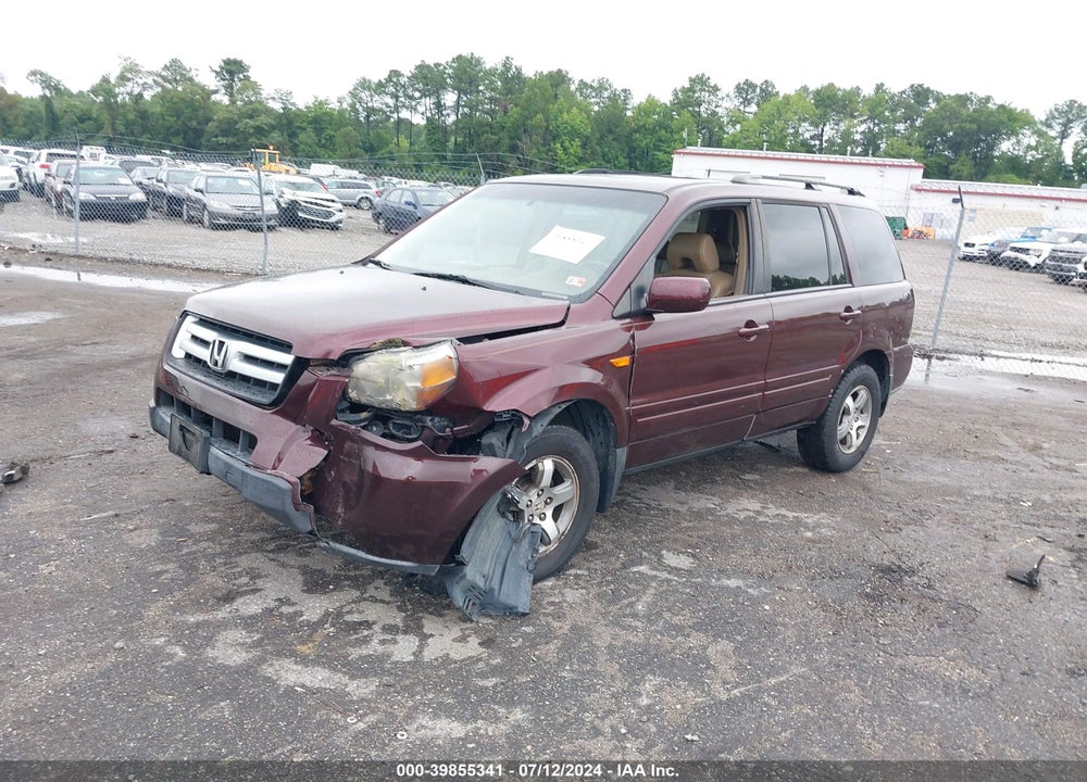 2007 HONDA PILOT EX-L VIN: 5FNYF18767B017311