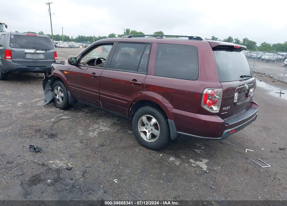 2007 HONDA PILOT EX-L VIN: 5FNYF18767B017311