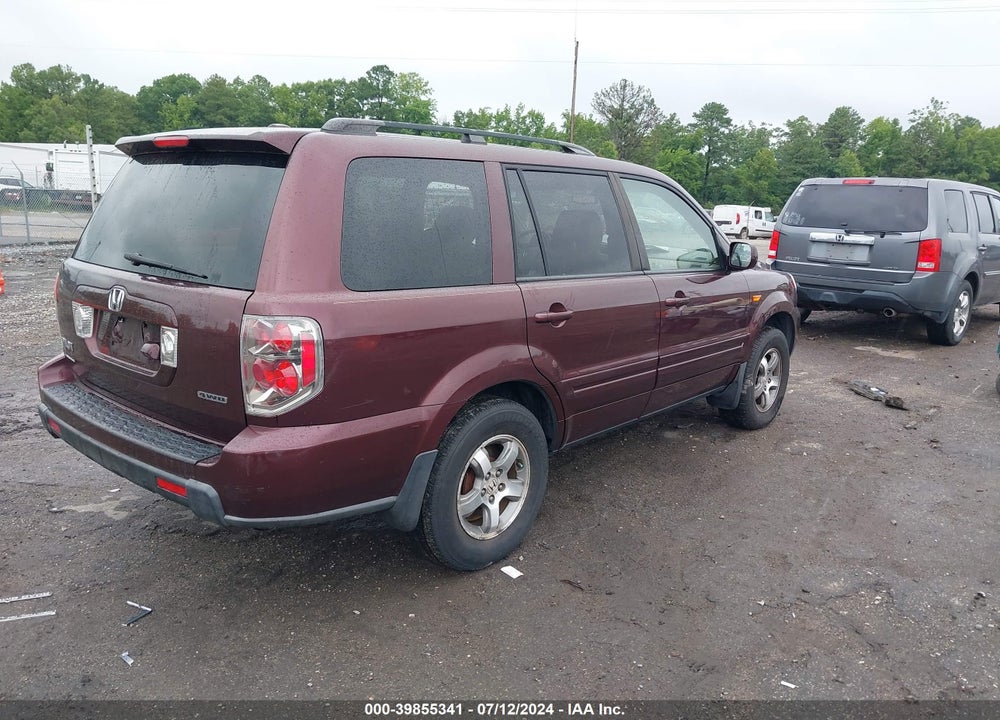 2007 HONDA PILOT EX-L VIN: 5FNYF18767B017311