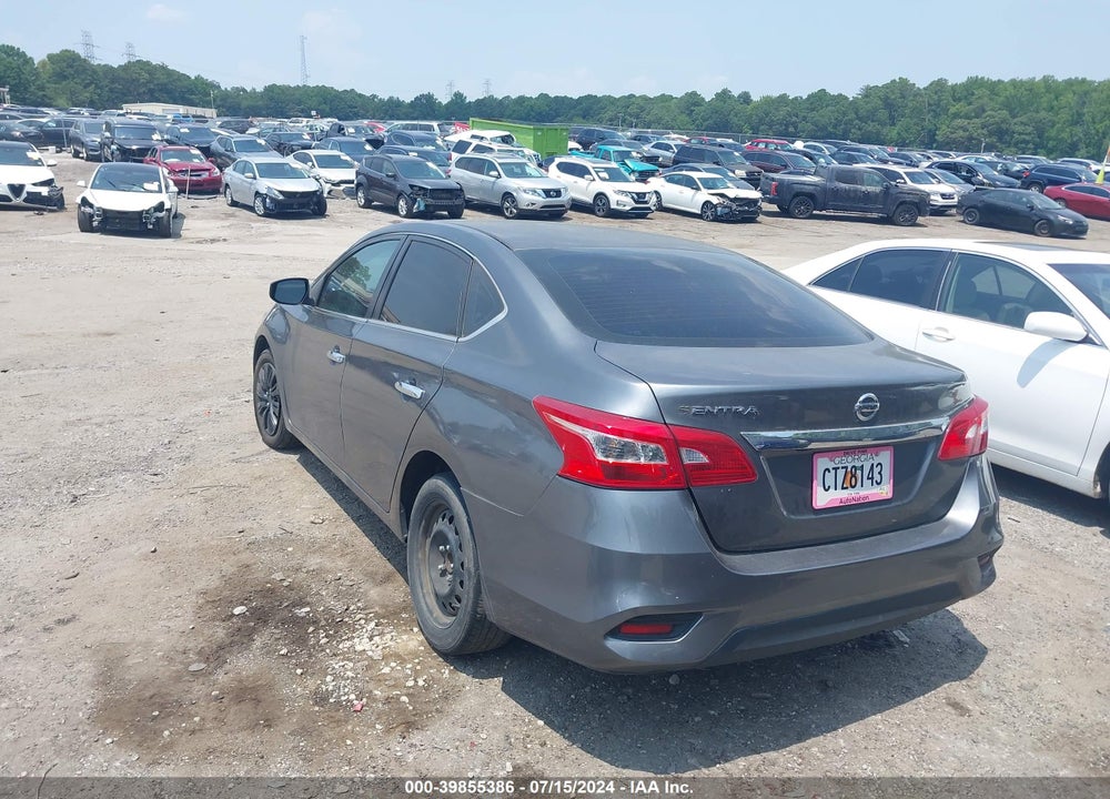 2019 NISSAN SENTRA S VIN: 3N1AB7AP9KY326250
