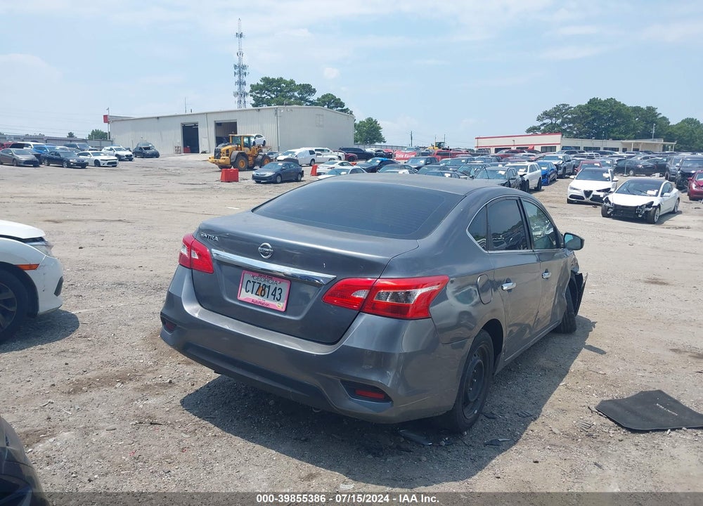 2019 NISSAN SENTRA S VIN: 3N1AB7AP9KY326250