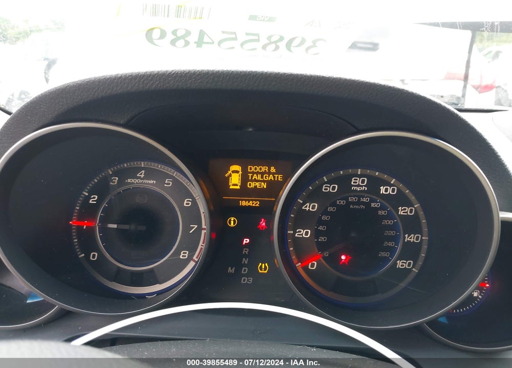 2007 ACURA MDX TECHNOLOGY PACKAGE VIN: 2HNYD28487H539380