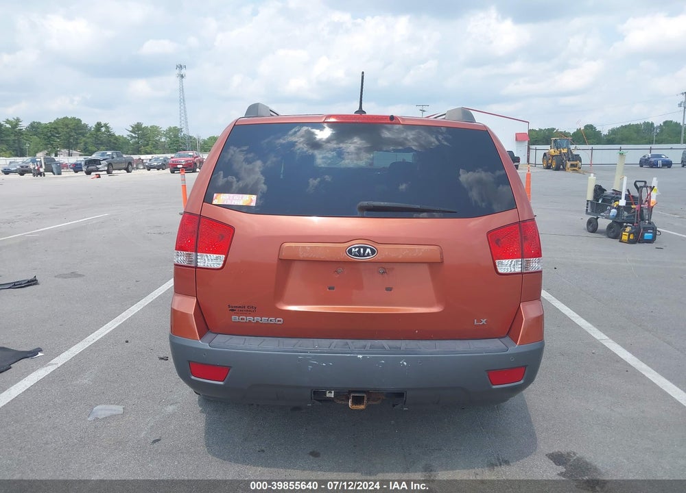 2008 KIA BORREGO VIN: KNDJH741385009542