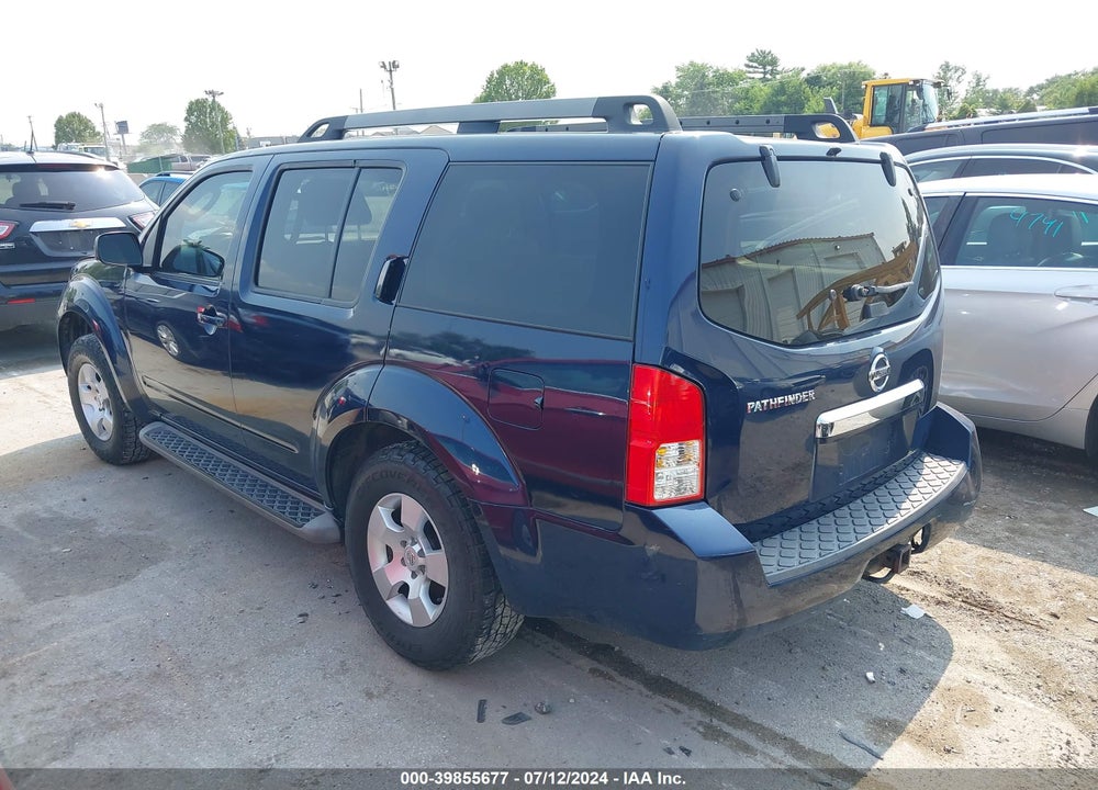 2008 NISSAN PATHFINDER S VIN: 5N1AR18BX8C617515