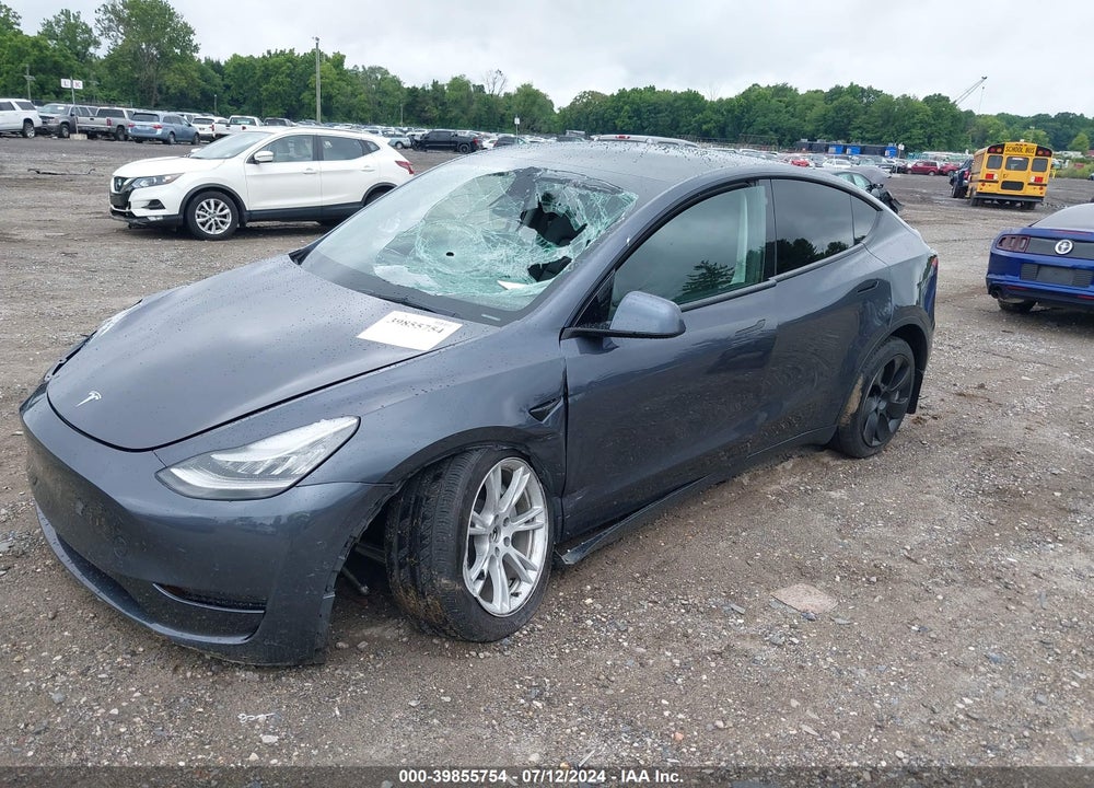 2021 TESLA MODEL Y LONG RANGE DUAL MOTOR ALL-WHEEL DRIVE VIN: 5YJYGDEE6MF138658