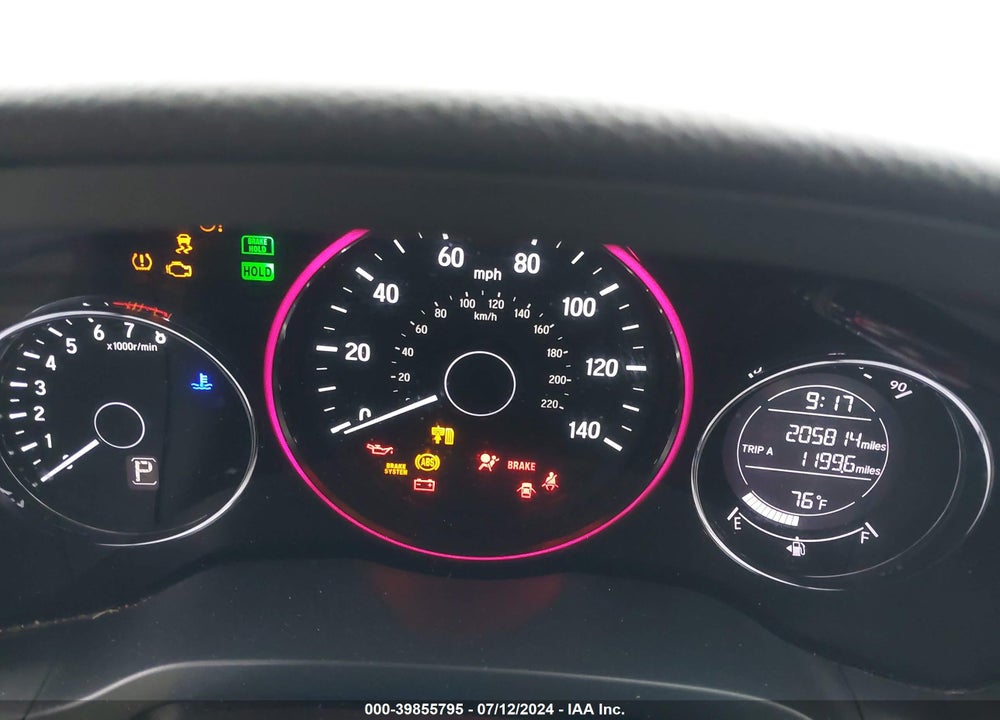 2016 HONDA HR-V LX VIN: 3CZRU6H34GM747888