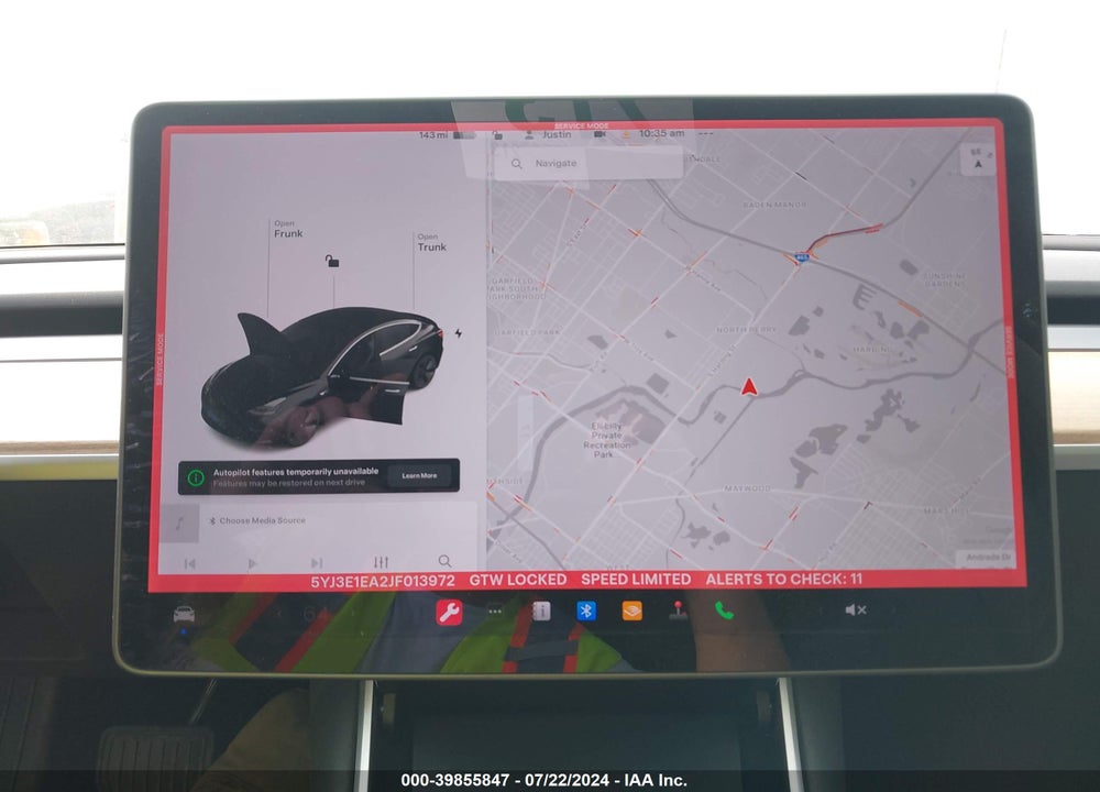 2018 TESLA MODEL 3 LONG RANGE/MID RANGE VIN: 5YJ3E1EA2JF013972