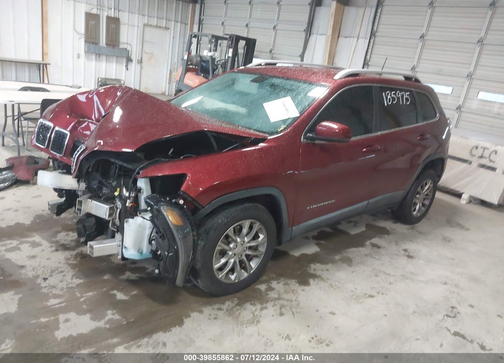 2019 CHEROKEE JEEP  LATITUDE PLUS FWD VIN: 1C4PJLLB5KD290046