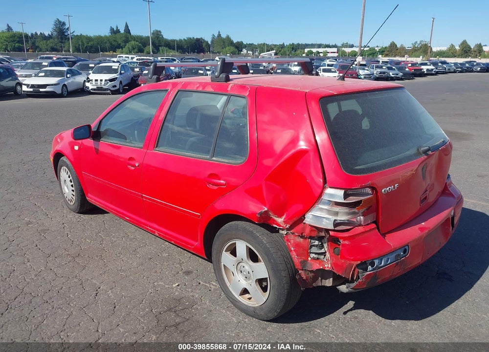 1999 VOLKSWAGEN GOLF GLS VIN: WVWGA31J6XW329278