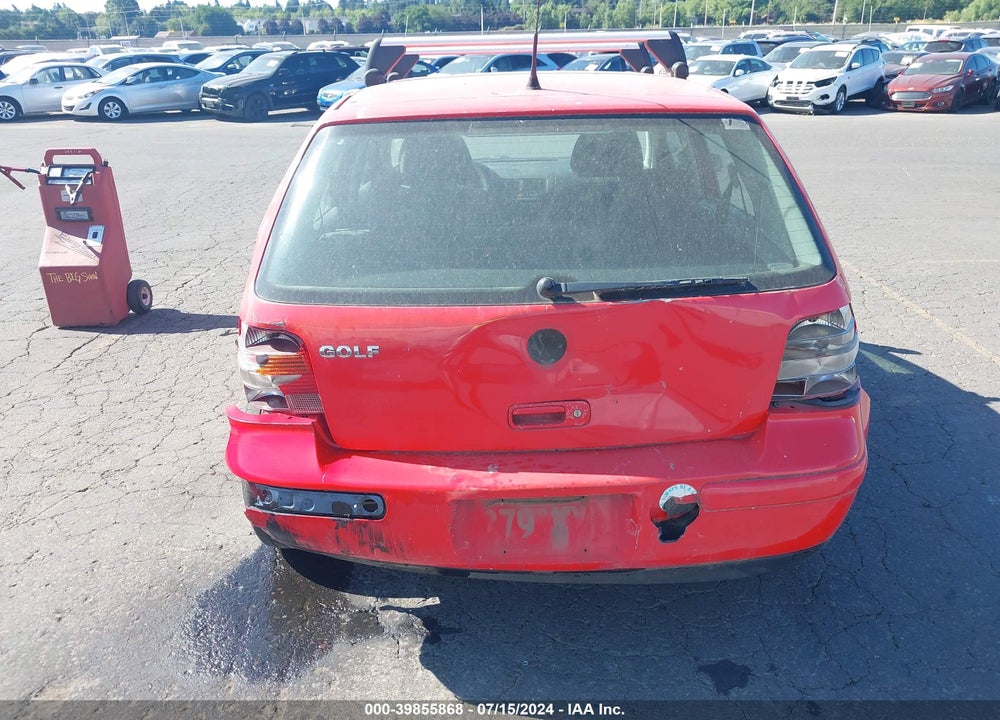1999 VOLKSWAGEN GOLF GLS VIN: WVWGA31J6XW329278