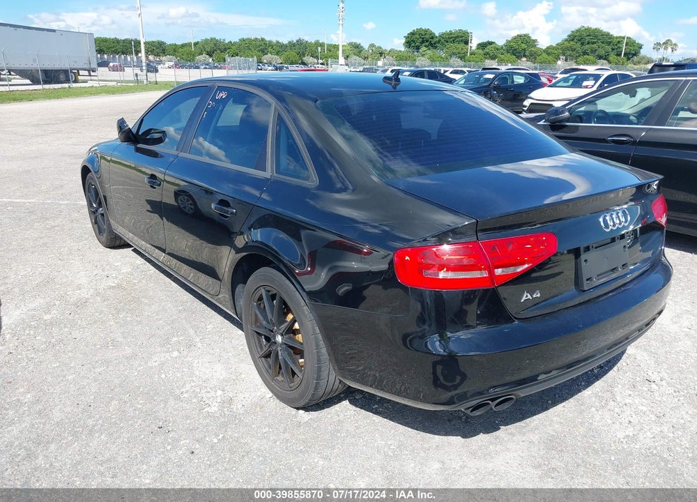 2014 AUDI A4 2.0T PREMIUM VIN: WAUAFAFL0EA119594