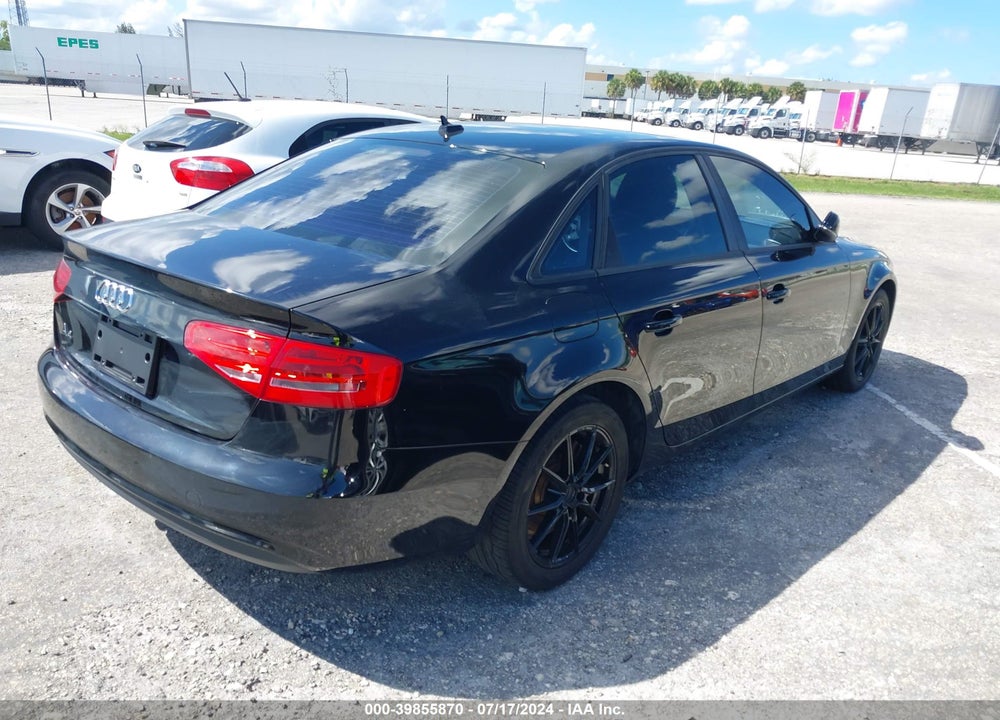 2014 AUDI A4 2.0T PREMIUM VIN: WAUAFAFL0EA119594