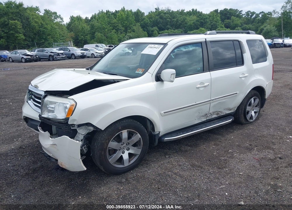 2014 HONDA PILOT TOURING VIN: 5FNYF4H92EB011098
