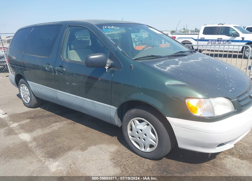 2001 TOYOTA SIENNA CE VIN: 4T3ZF19C61U325287