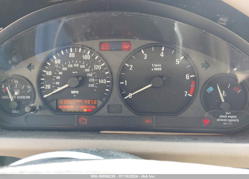 1999 BMW Z3 2.3 VIN: 4USCH9338XLG01999