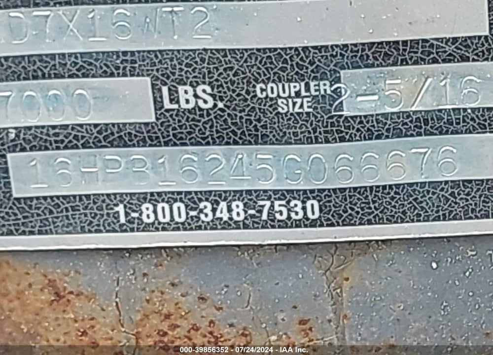 2005 HAUL MARK IND --- VIN: 16HPB16245G066676