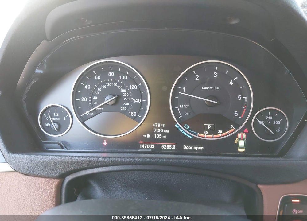 2014 BMW 328D XDRIVE VIN: WBA3D5C5XEKX95024