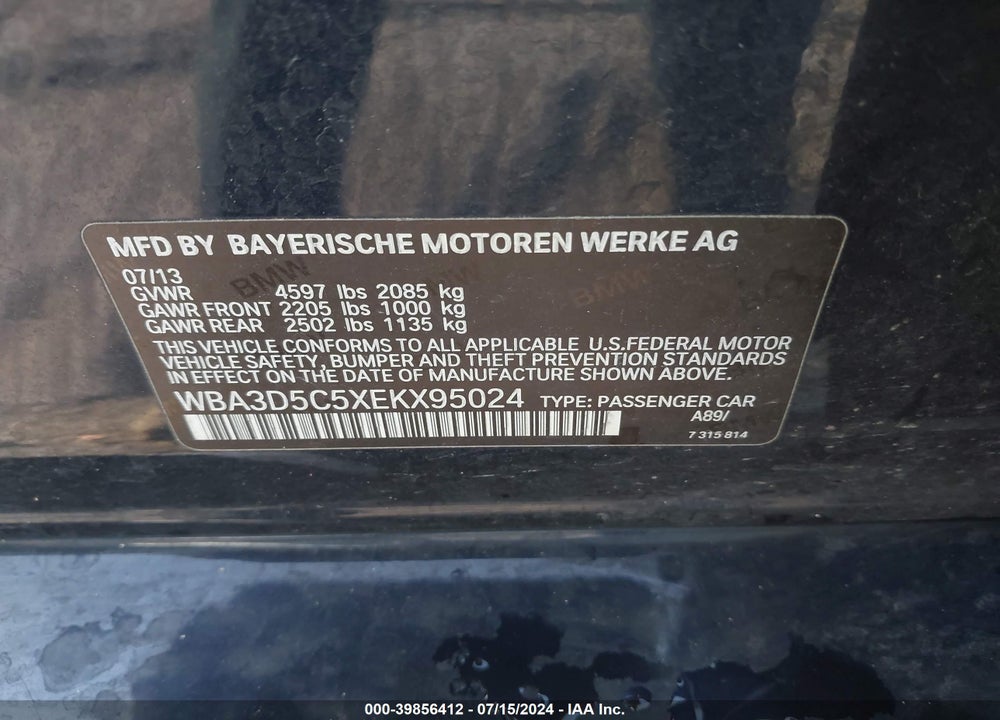 2014 BMW 328D XDRIVE VIN: WBA3D5C5XEKX95024