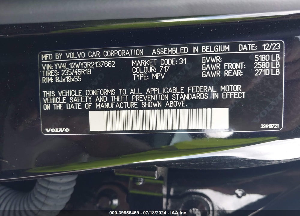 2024 VOLVO V60 CROSS COUNTRY B5 PLUS VIN: YV4L12WY3R2137662