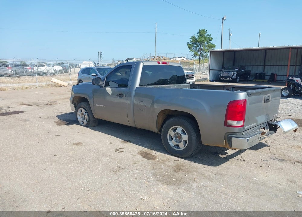 2007 GMC SIERRA 1500 WORK TRUCK VIN: 1GTEC14C87Z520220
