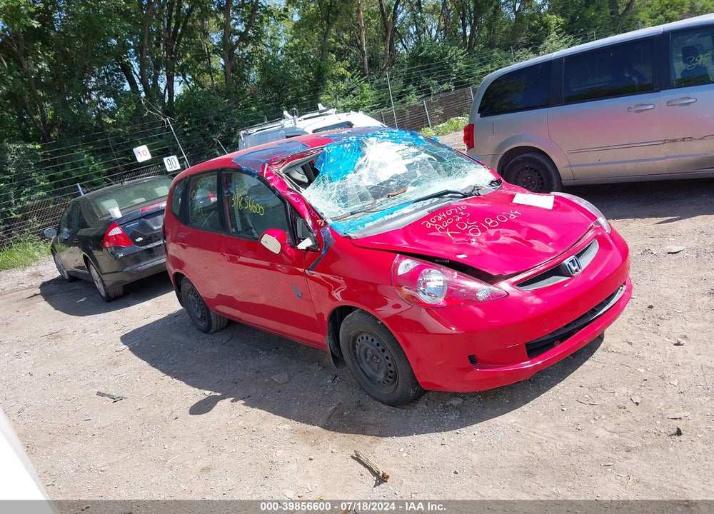 2007 HONDA FIT VIN: JHMGD38427S018024