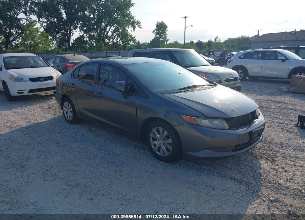 2012 HONDA CIVIC LX VIN: 19XFB2F55CE032375