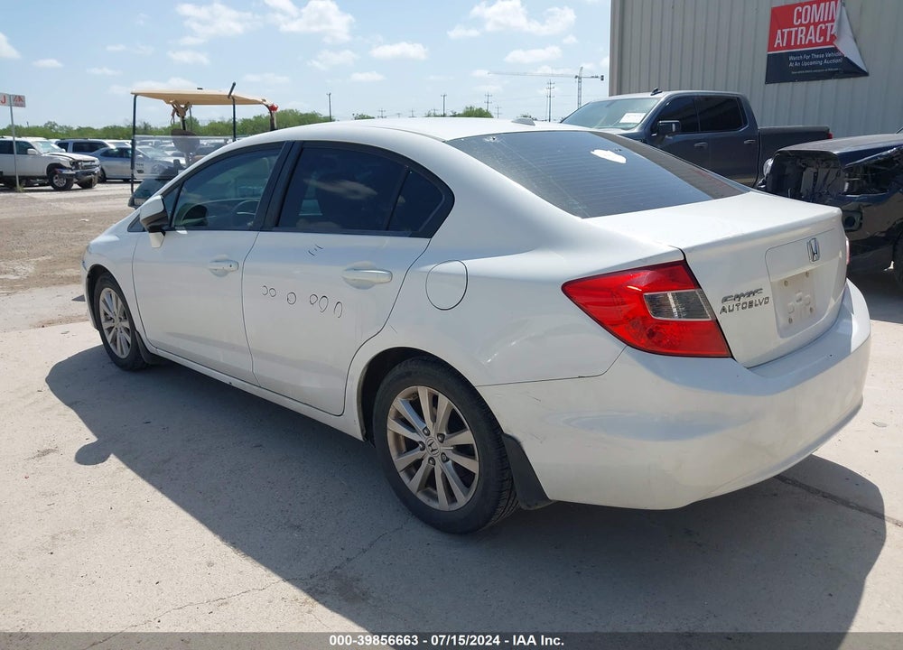 2012 HONDA CIVIC EX-L VIN: 2HGFB2F93CH525643