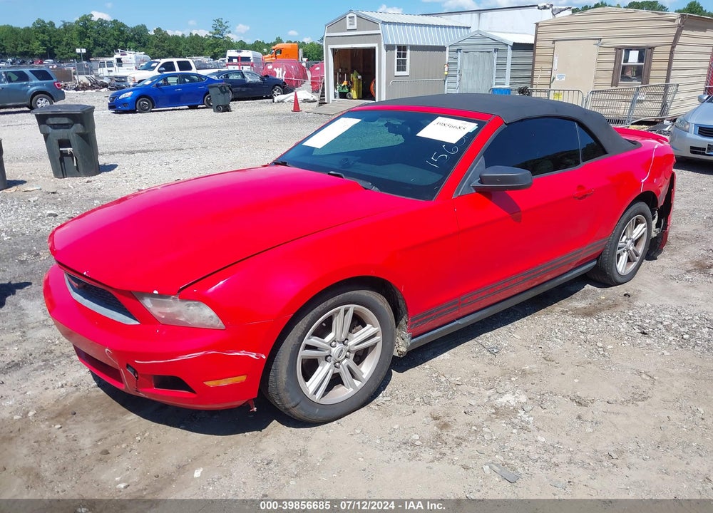 2012 FORD MUSTANG V6 VIN: 1ZVBP8EM2C5226057