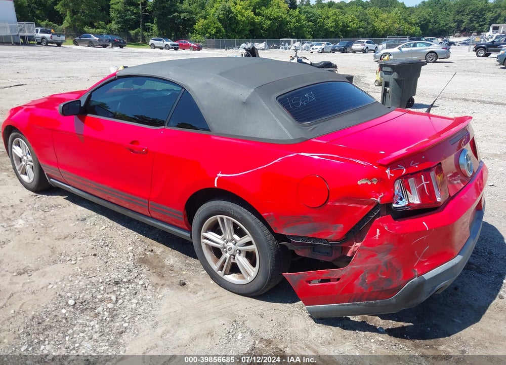 2012 FORD MUSTANG V6 VIN: 1ZVBP8EM2C5226057