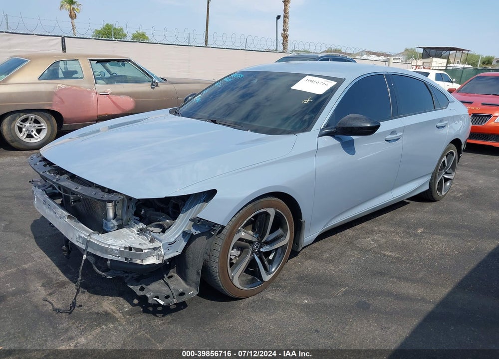 2022 HONDA ACCORD SPORT VIN: 1HGCV1F36NA077898