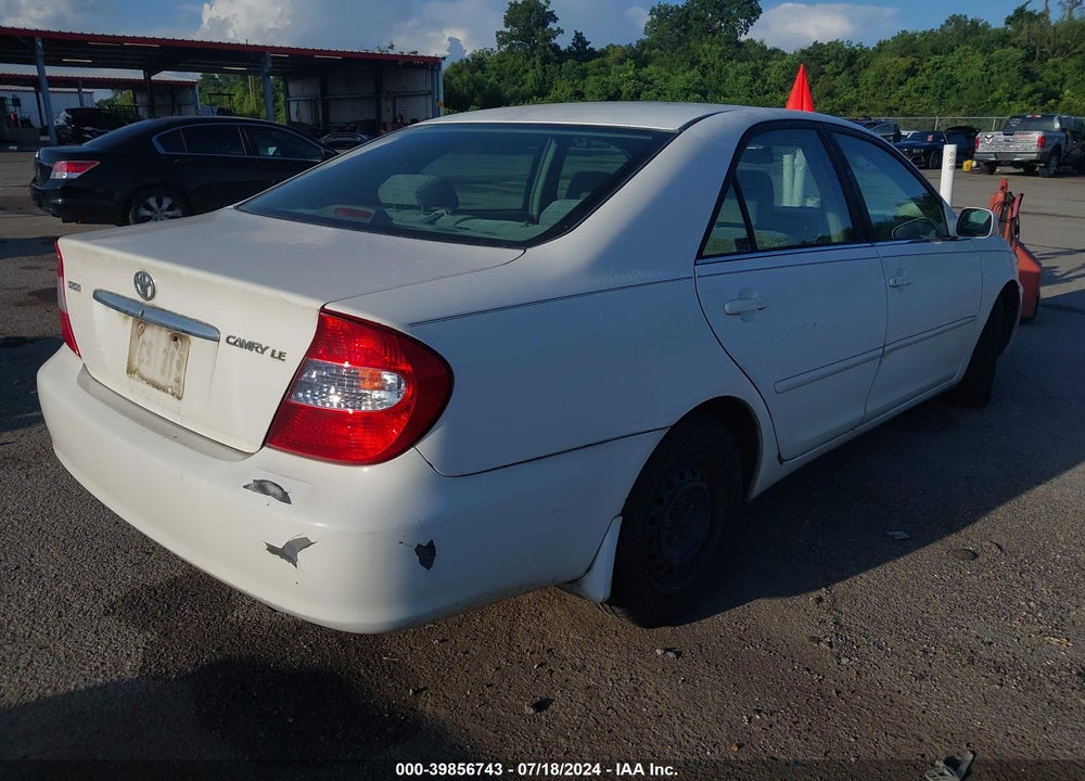 2002 TOYOTA CAMRY LE VIN: 4T1BE32K82U071514