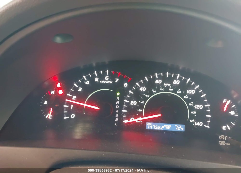 2007 TOYOTA CAMRY LE VIN: 4T1BE46K67U508594