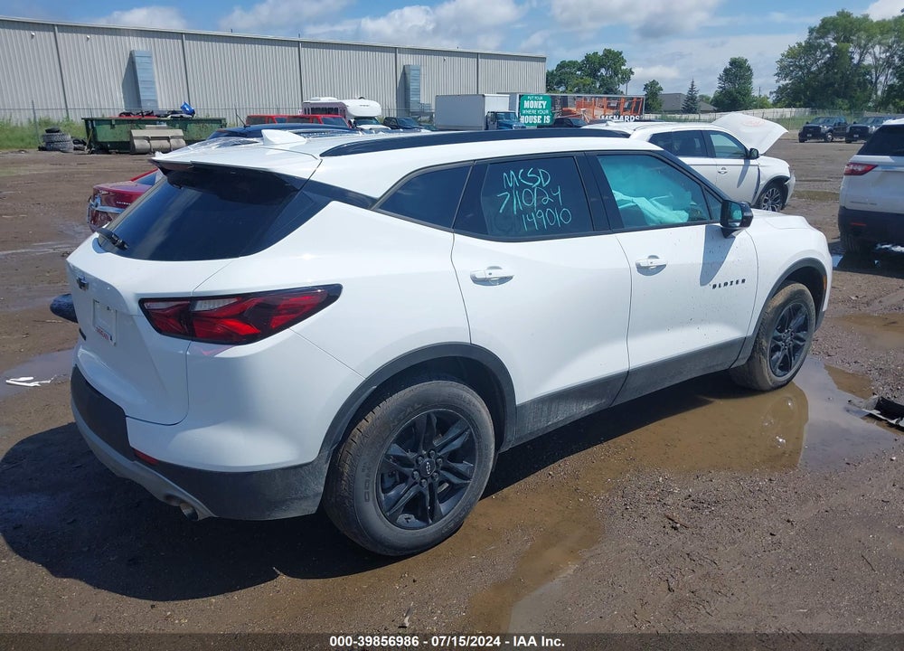 2022 CHEVROLET BLAZER FWD 2LT VIN: 3GNKBCR49NS149010