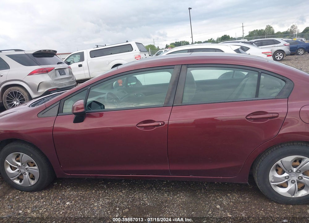 2013 HONDA CIVIC LX VIN: 2HGFB2F51DH560213
